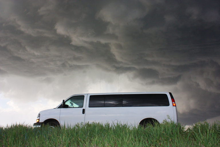 storm chasing tour van